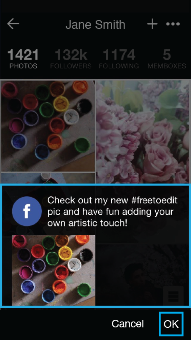 PicsArt’s #freetoedit collaborate with Facebook friends